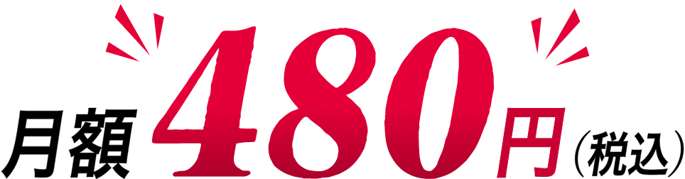 月額480円(税込)